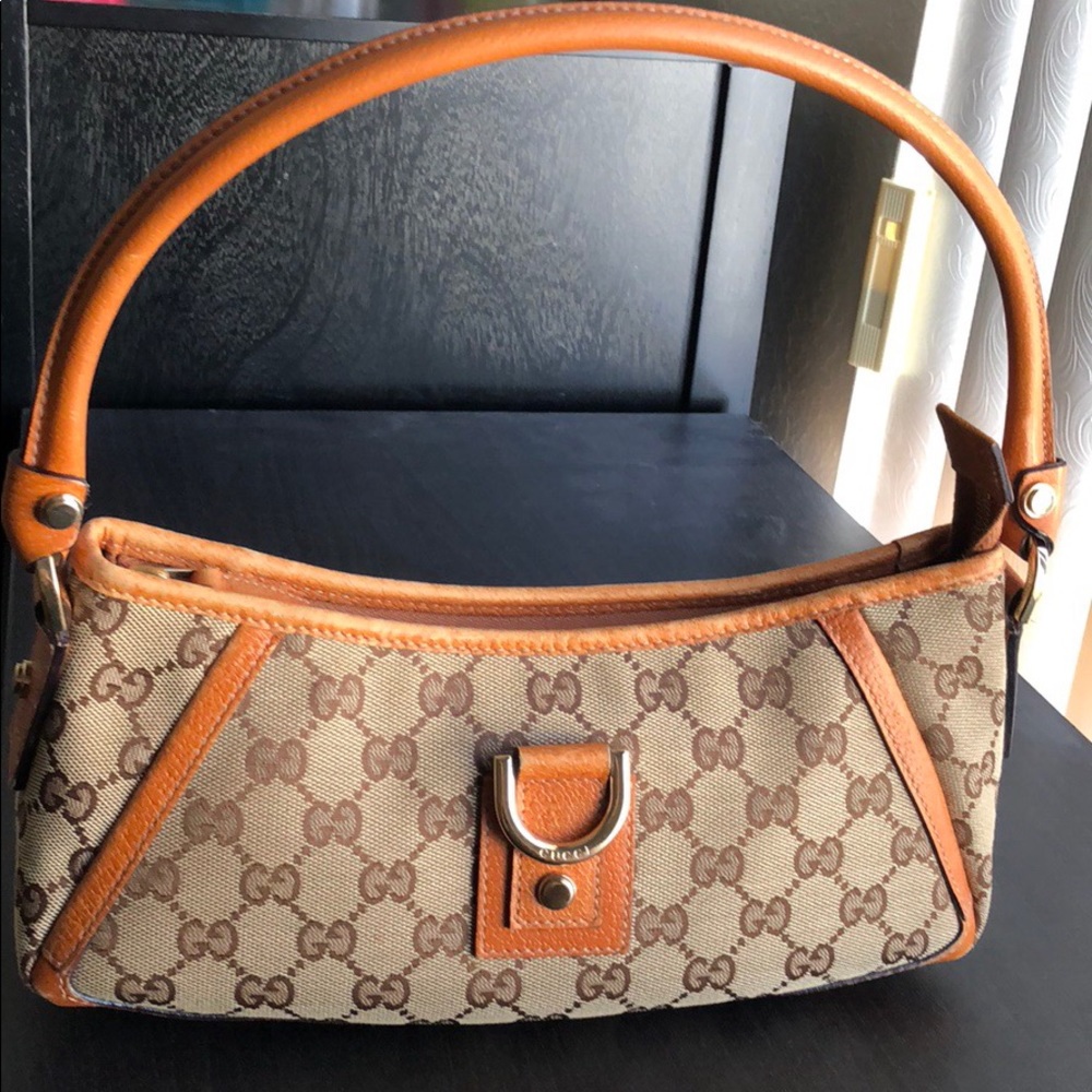 Gucci Monogram D ring small Abbey Pochette